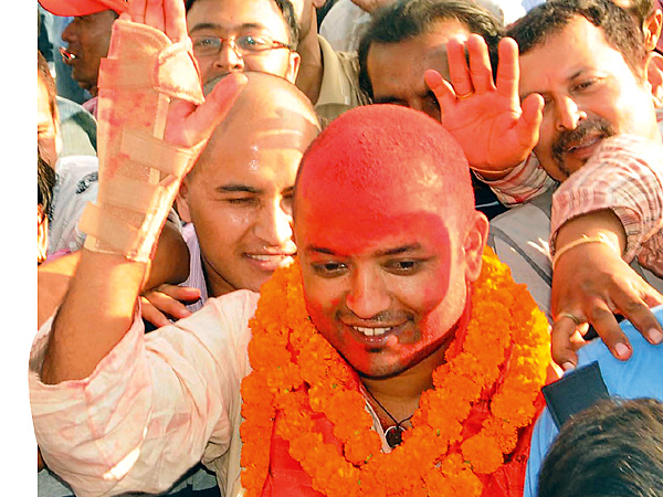 Elected to Nepali Congress